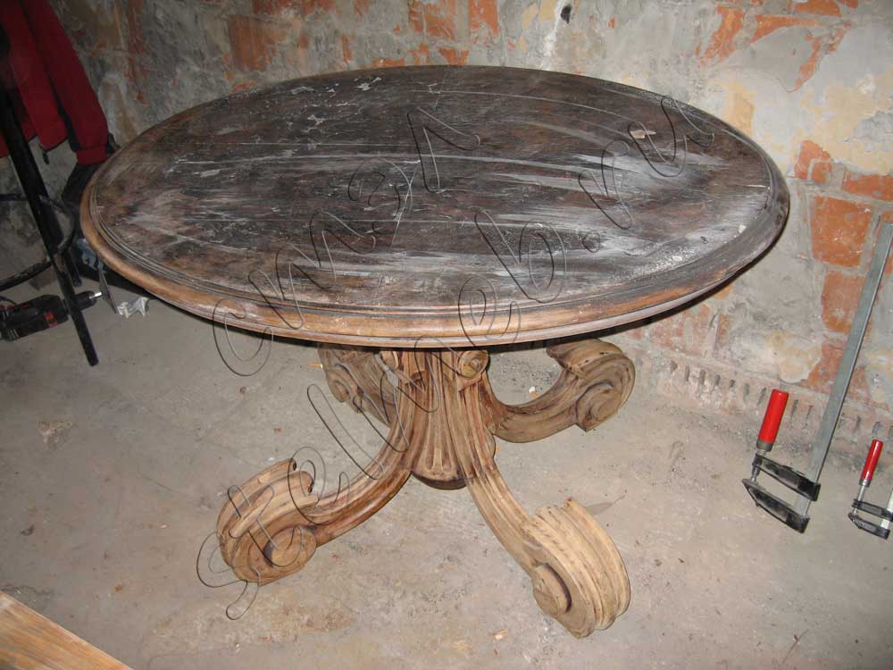 круглый стол до реставрации